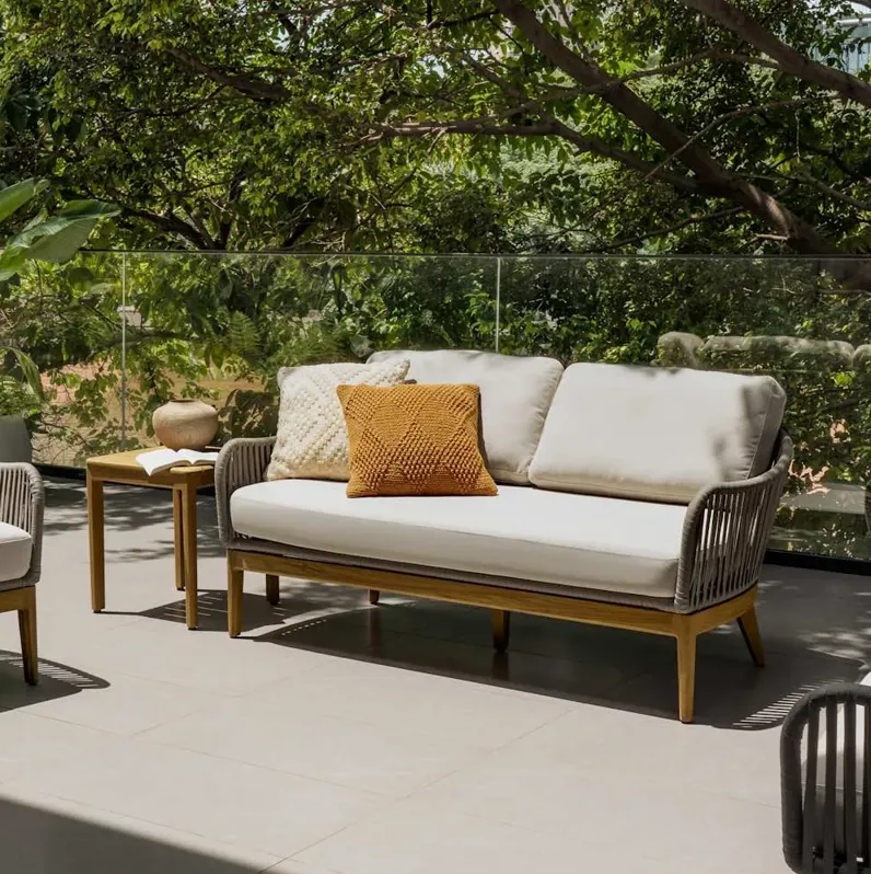 Isla Outdoor Loveseat, (Sable) Oat