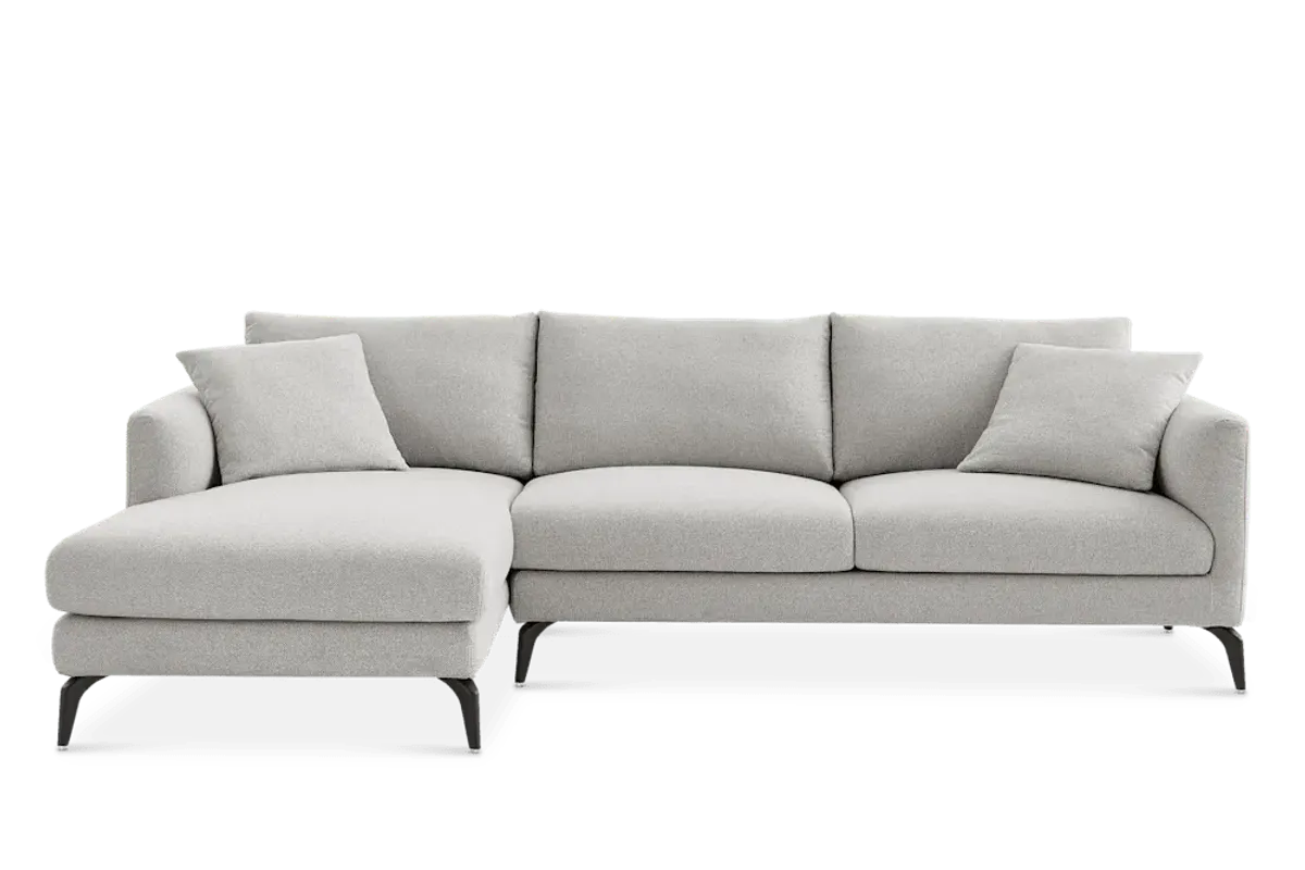 Lena Performance Fabric Chaise Sectional Sofa
