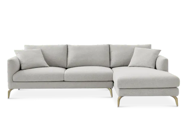 Lena Performance Fabric Chaise Sectional Sofa