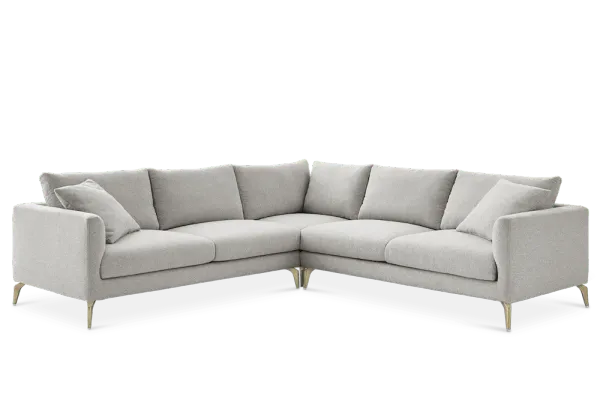 Lena Performance Fabric L-Shape Sectional Sofa