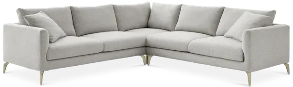 Lena Performance Fabric L-Shape Sectional Sofa