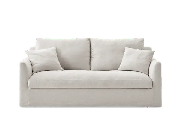 Agnes Slipcover Storage Sofa 79.9", (Sadie) Ivory