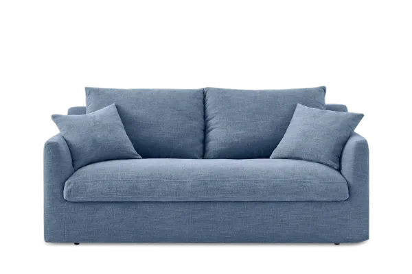 Agnes Slipcover Storage Sofa 79.9", (Sadie) Dusty Blue