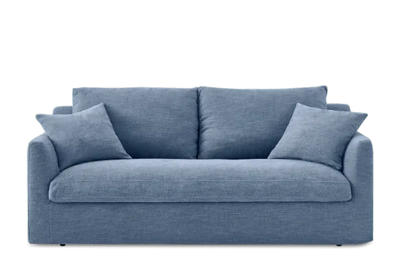 Agnes Slipcover Storage Sofa 88.6", (Sadie) Dusty Blue