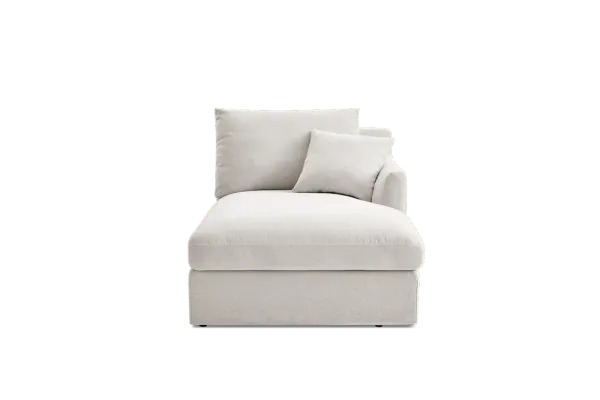 Agnes Slipcover Storage Right Chaise, (Sadie) Ivory