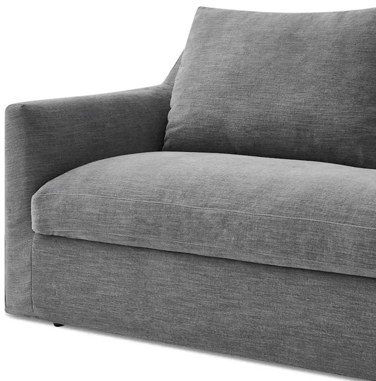 Agnes Slipcover Storage L-Shaped Sectional Sofa, (Sadie) Ash