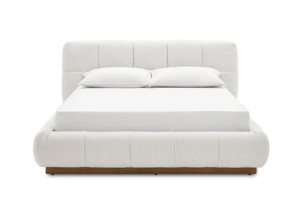 Esmee King Size Storage Bed, (Performance Anderson) Cream