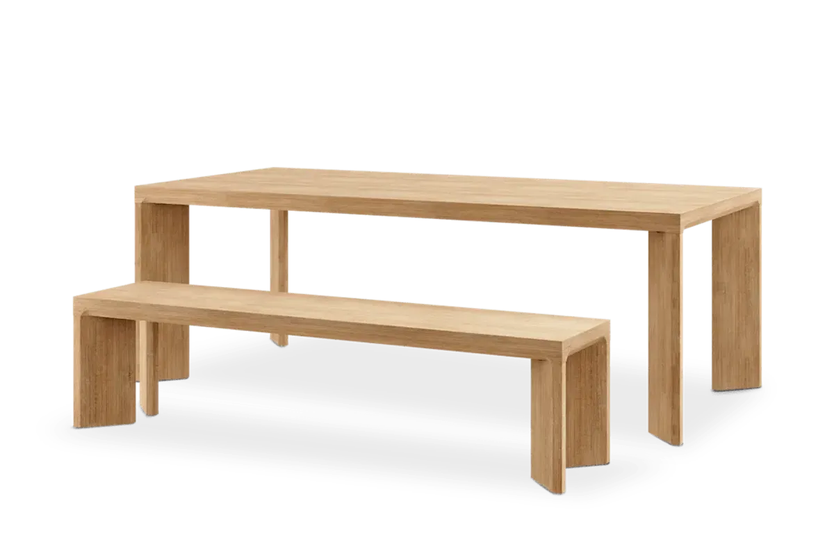 Casa Dining Table with Bench Set