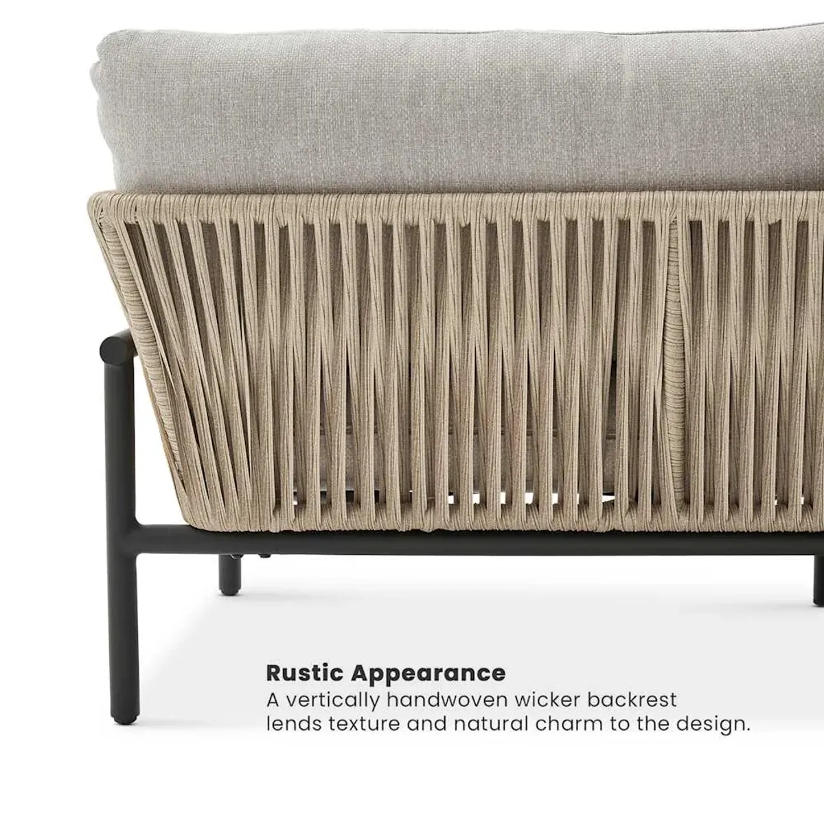 Sierra Outdoor Lounge Chair Set of 2, Straw