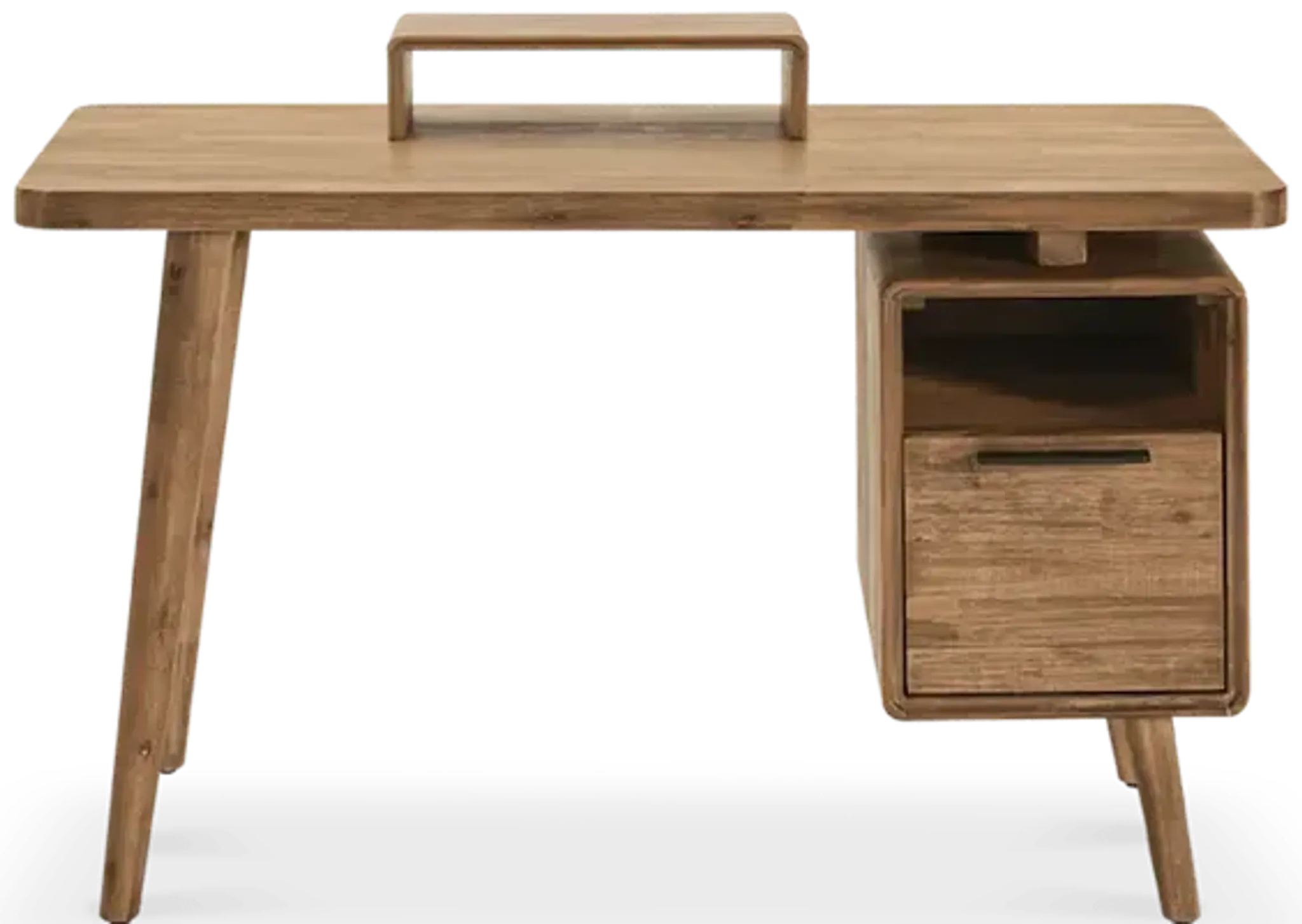 Seb Desk With Monitor Stand Castlery | Furniture.com
