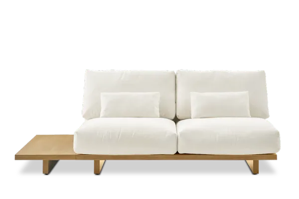 Mori Performance Fabric Armless 2 Seater Sofa