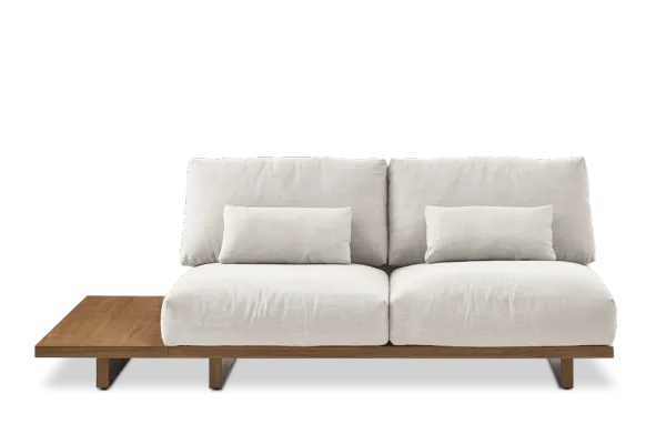 Mori Performance Fabric Armless 2 Seater Sofa