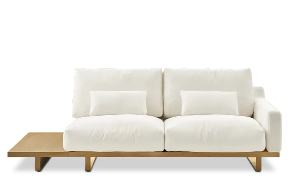 Mori Performance Fabric Single Arm 2 Seater Sofa