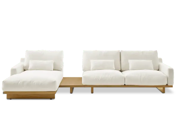 Mori Performance Fabric Chaise Sectional Sofa