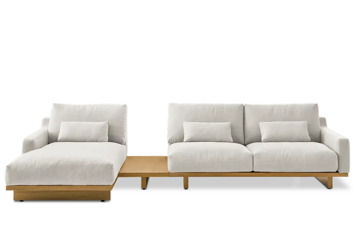 Mori Performance Fabric Chaise Sectional Sofa