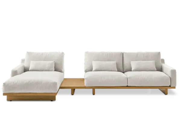 Mori Performance Fabric Chaise Sectional Sofa