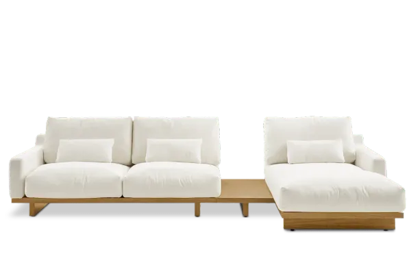 Mori Performance Fabric Chaise Sectional Sofa
