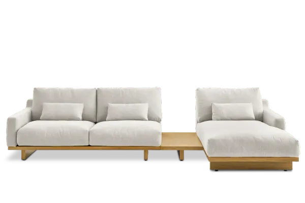 Mori Performance Fabric Chaise Sectional Sofa