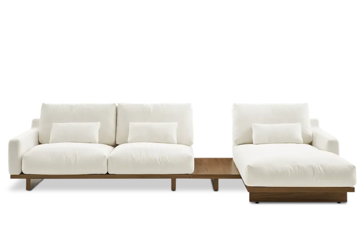Mori Performance Fabric Chaise Sectional Sofa