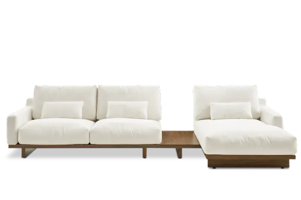 Mori Performance Fabric Chaise Sectional Sofa