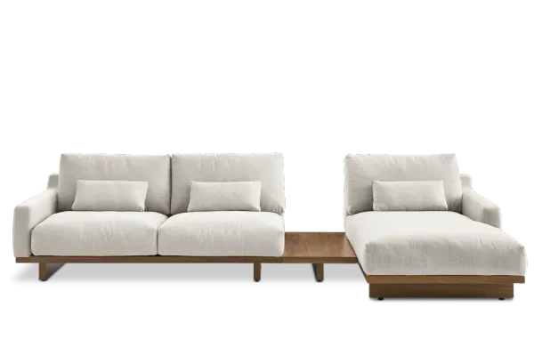 Mori Performance Fabric Chaise Sectional Sofa