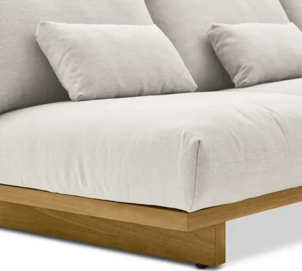 Mori Performance Fabric Armless L-Shape Sectional Sofa