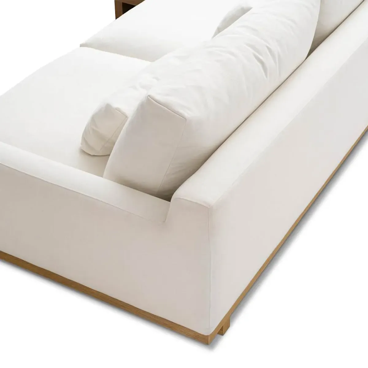 Mori Performance Fabric L-Shaped Sectional Sofa with Ottoman