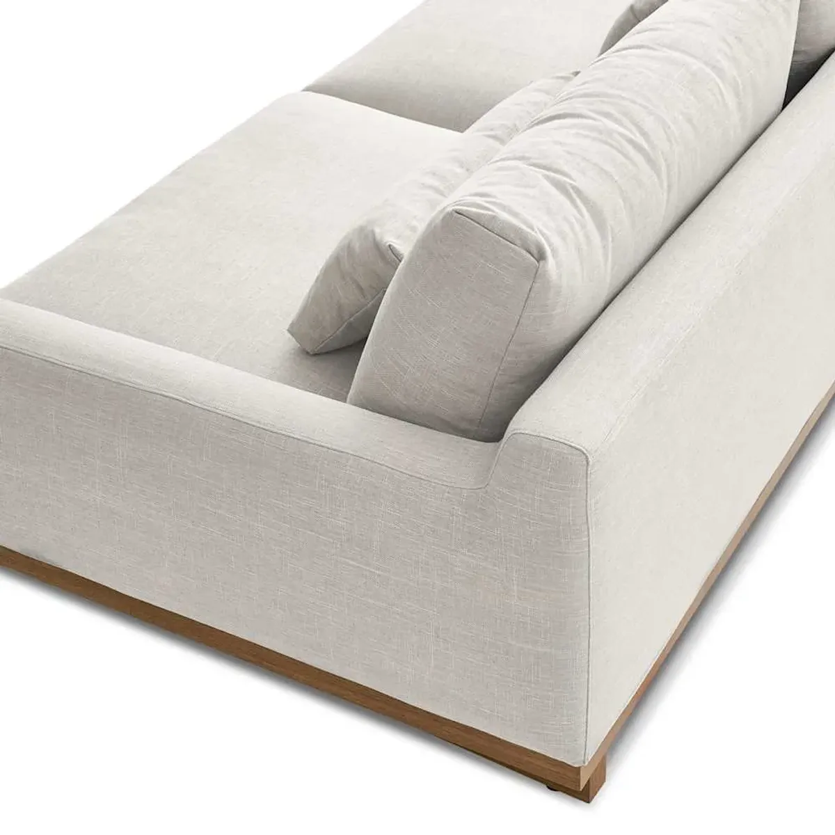 Mori Performance Fabric L-Shaped Sectional Sofa with Ottoman