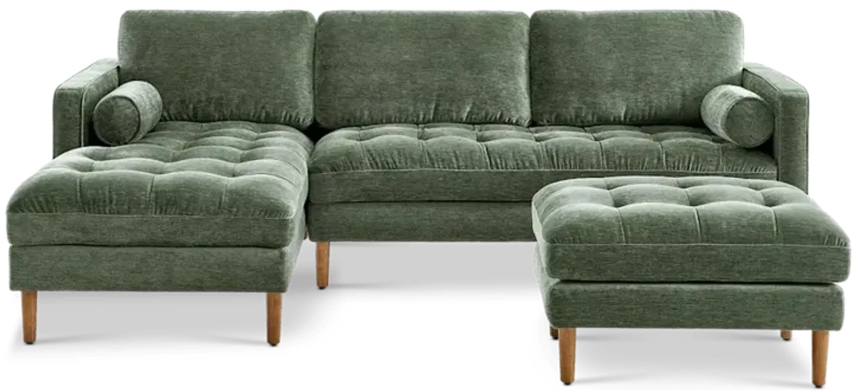 Madison Chaise Sectional Sofa with Ottoman