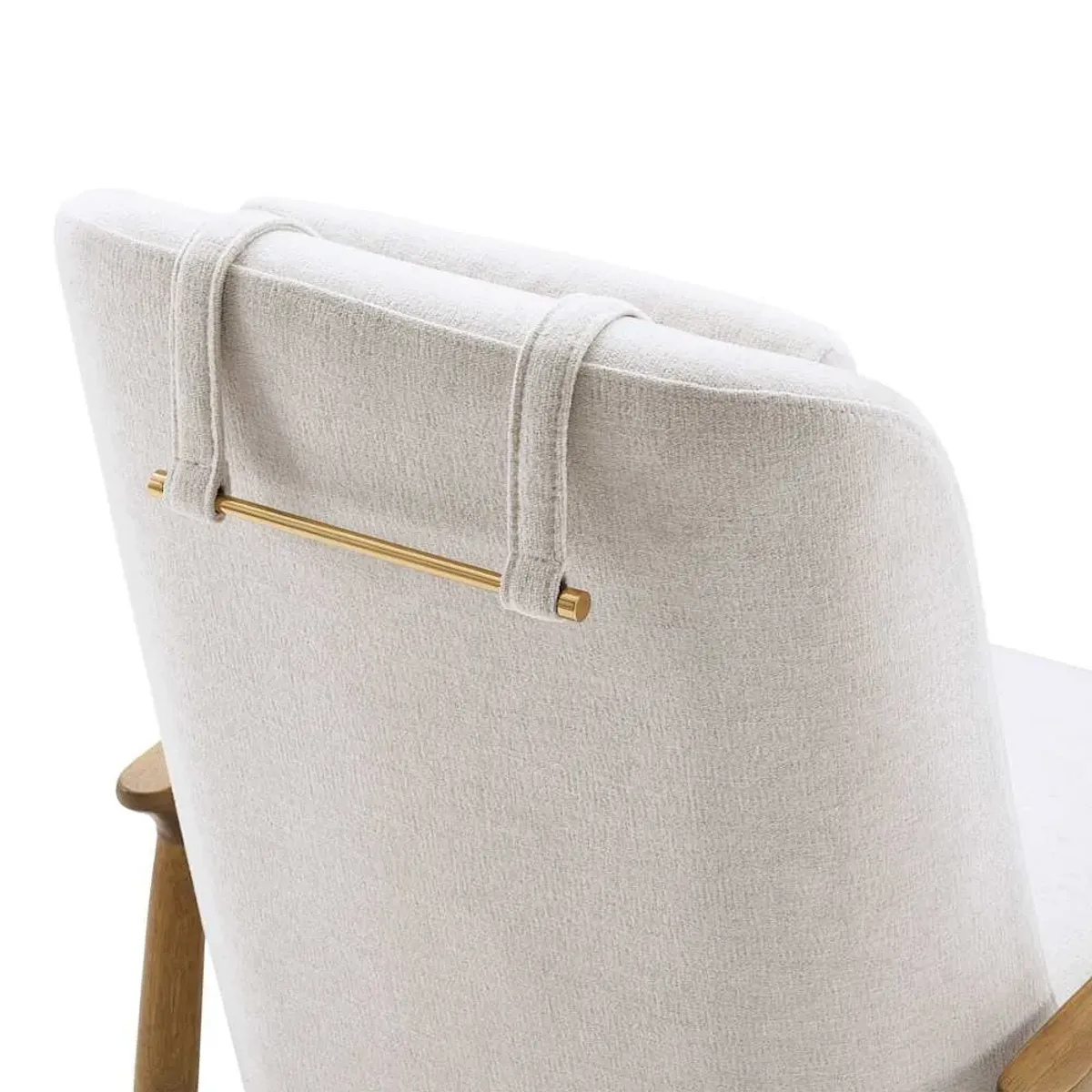 Desmond Rocking Armchair with Ottoman, (Performance Anderson) Cream