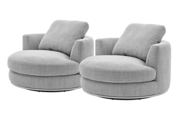 Hamilton Round Swivel Armchair
