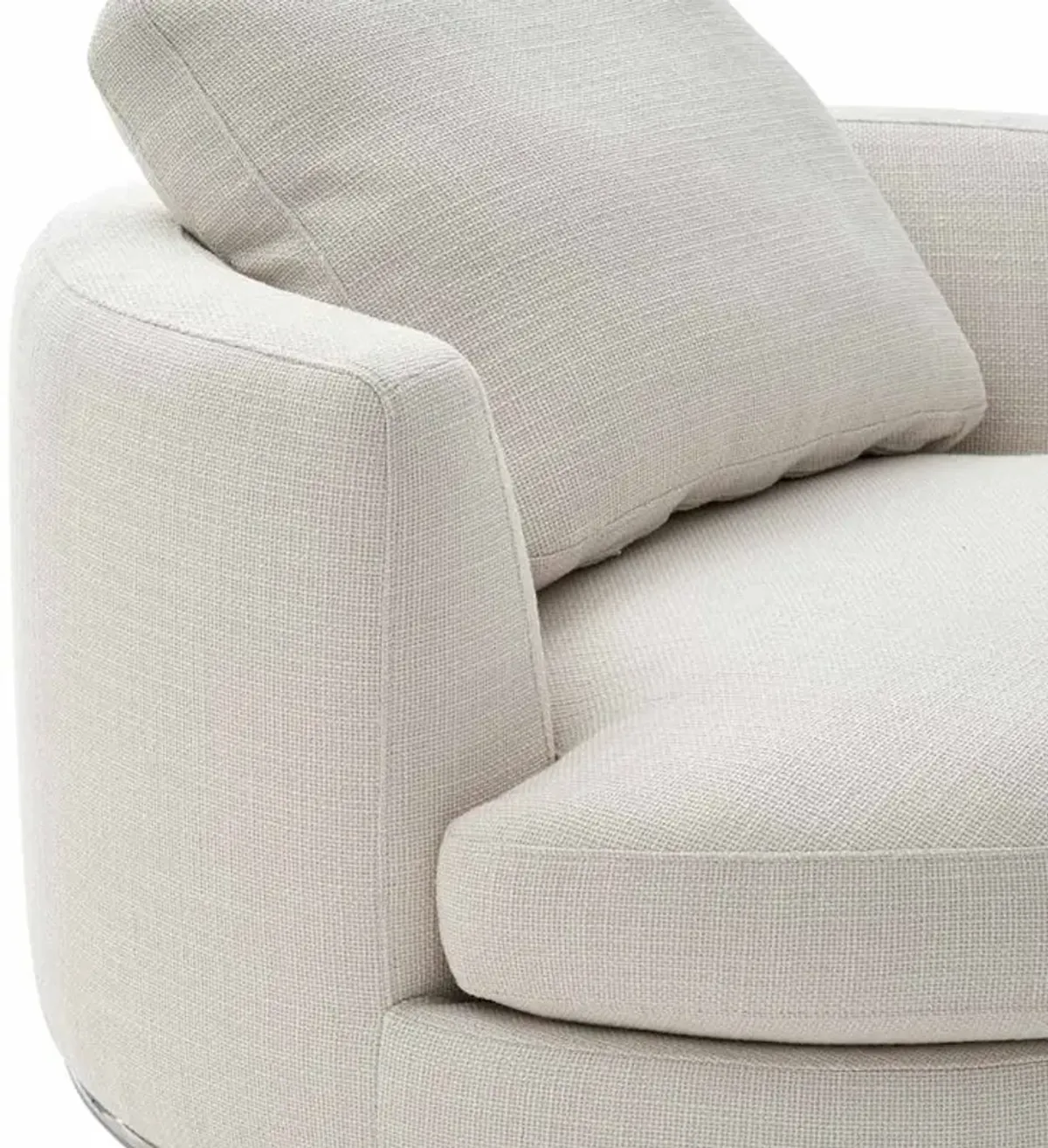 Hamilton Swivel Armchair Set of 2 51.2", Performance Brilliant White