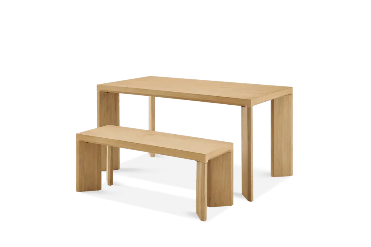 Casa Dining Table with Bench Set