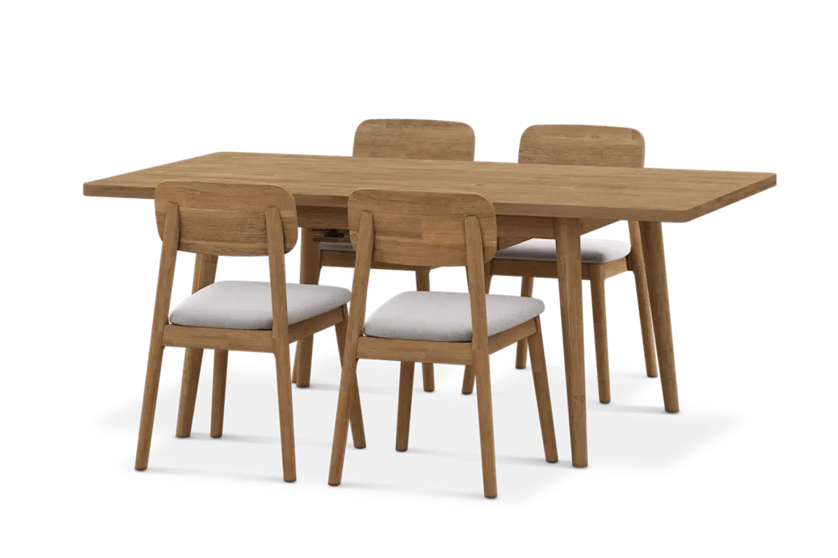 Seb Extendable Dining Set for 6-8