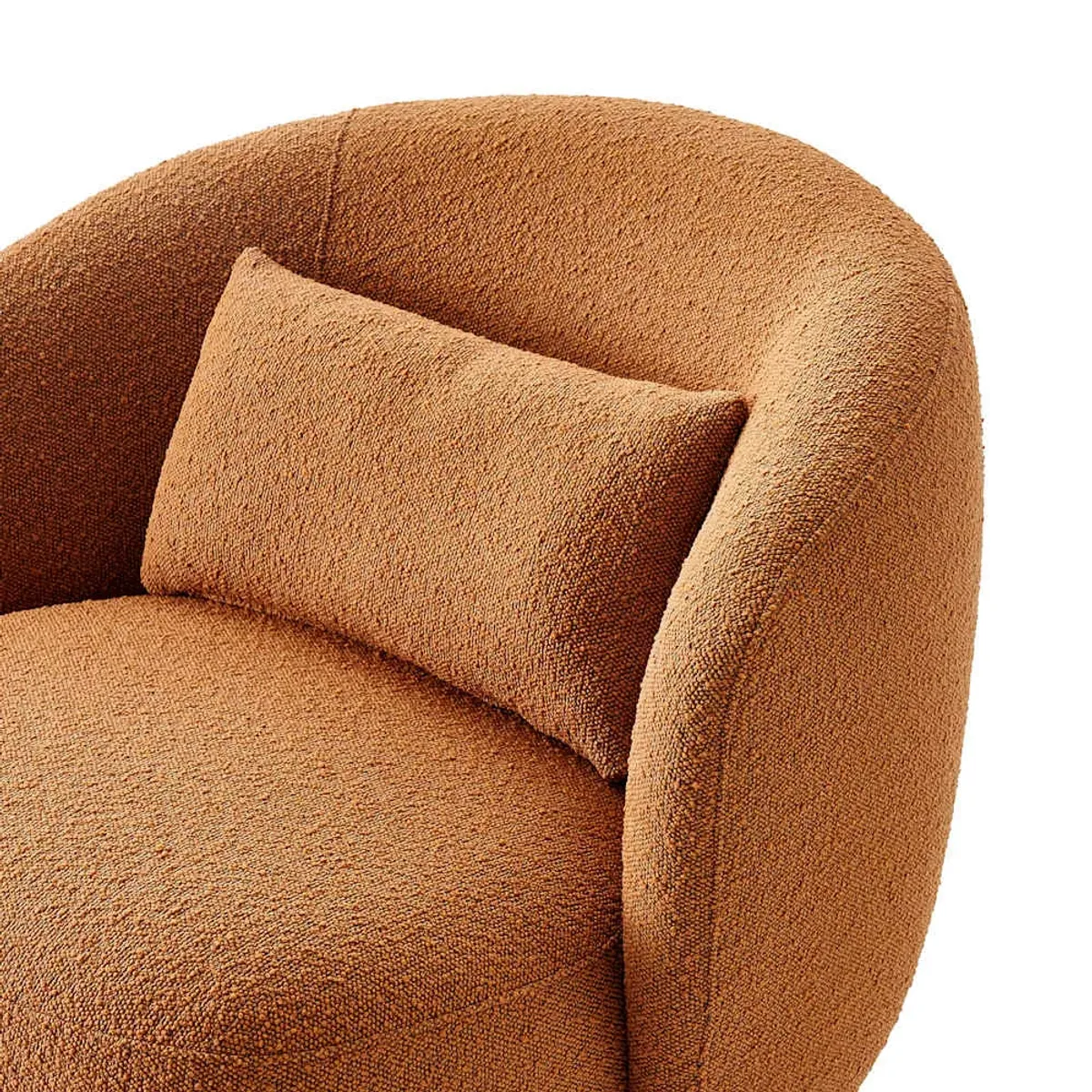 Avery Performance Bouclé Armchair with Ottoman
