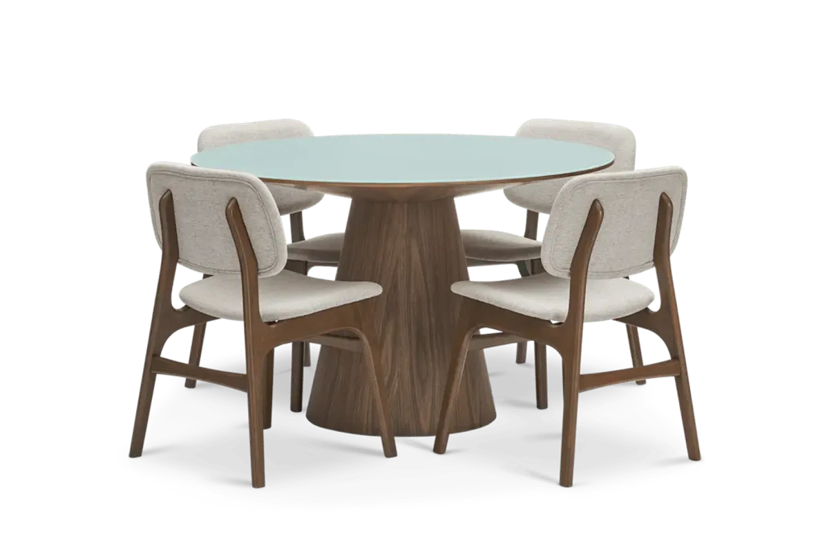 Theo Dining Table with 4 Joshua Chairs