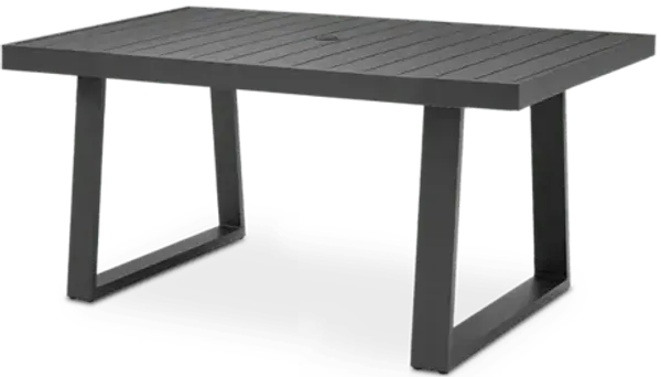 Rio Outdoor Aluminum Dining Table 63"