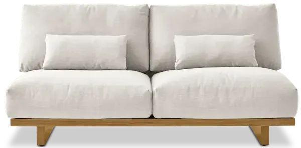 Mori Performance Fabric Armless 2 Seater Sofa