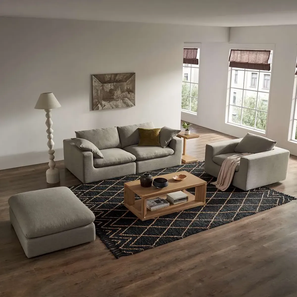 Dawson 3 Seater Sofa with Ottoman