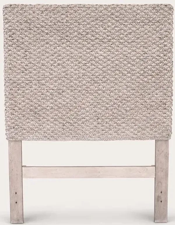 Palmetto Home Grey Braided Headboard - Queen