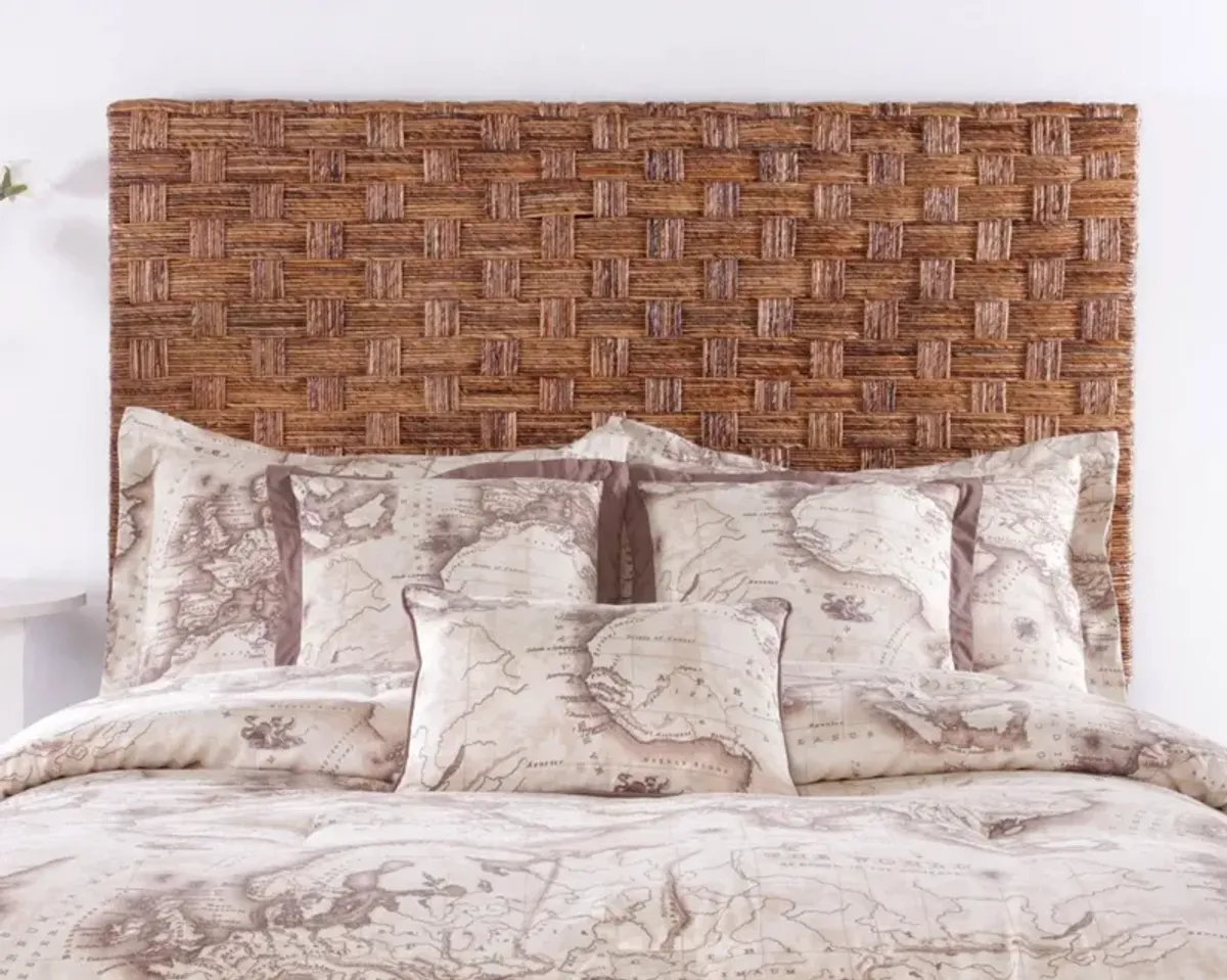 Palmetto Home Banana Coffee Headboard - Twin