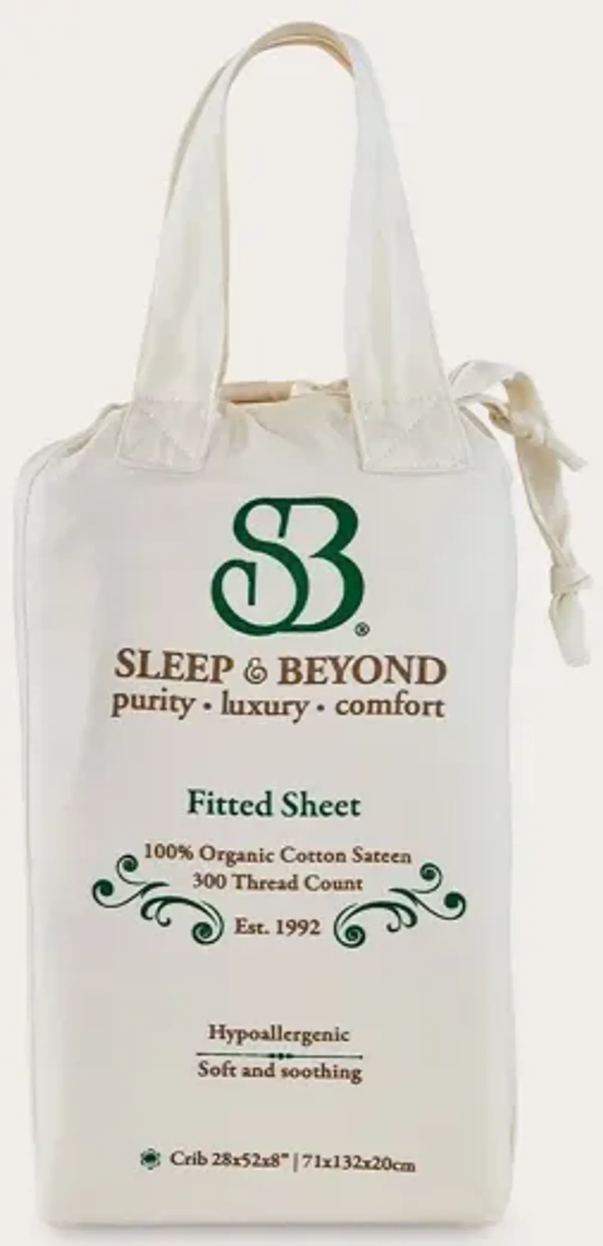 Sleep & Beyond Organic Cotton Fitted Sheet - King