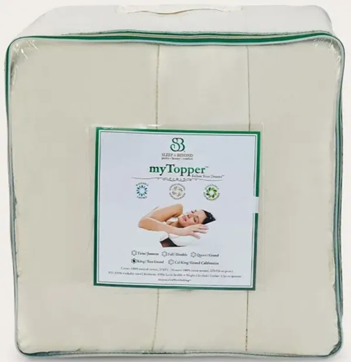 Sleep & Beyond myTopper® Wool Mattress Topper - Full