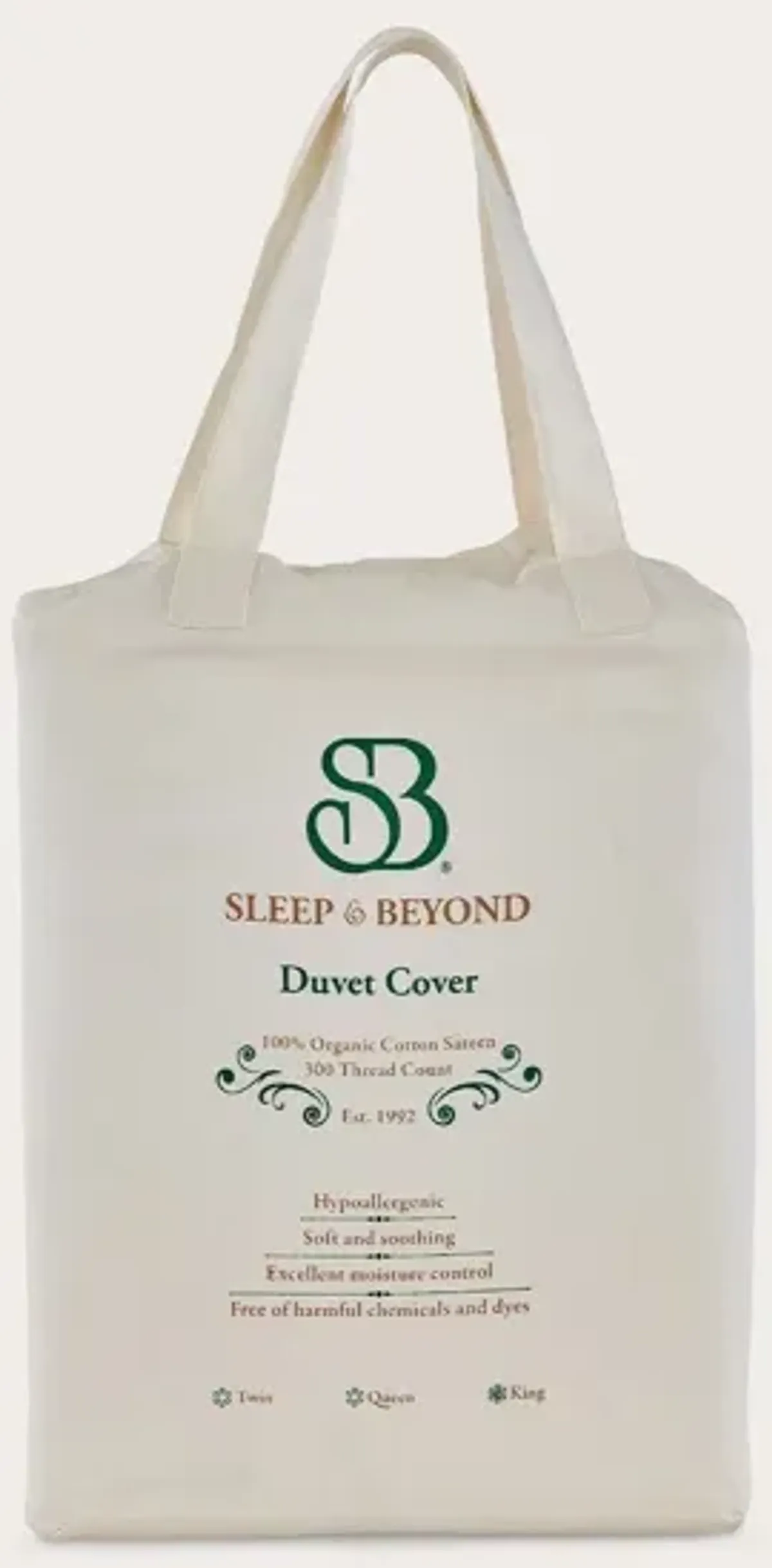 Sleep & Beyond Organic Cotton Duvet Cover - Twin