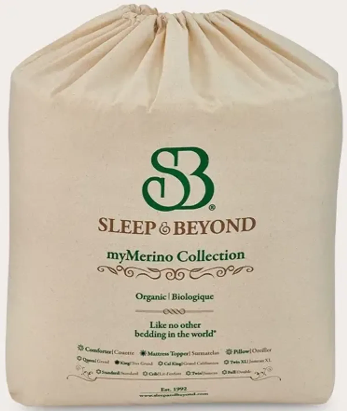 Sleep & Beyond myMerino® Organic Merino Wool Comforter - King