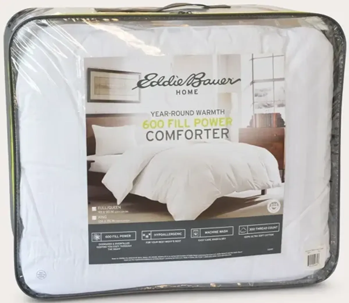 Eddie Bauer White Down Comforter - King