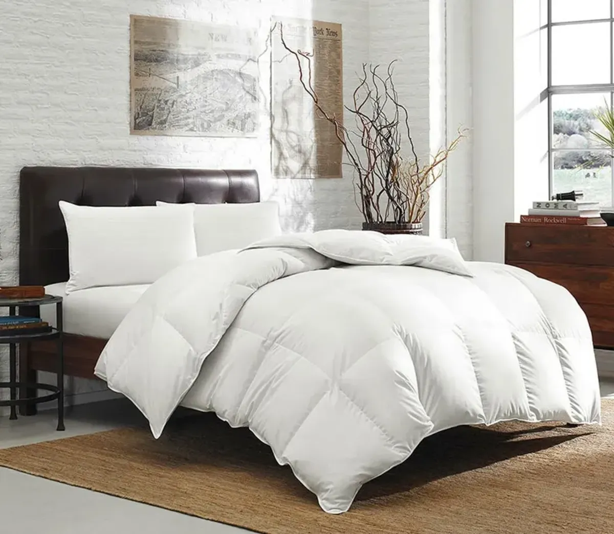 Eddie Bauer White Down Comforter - King