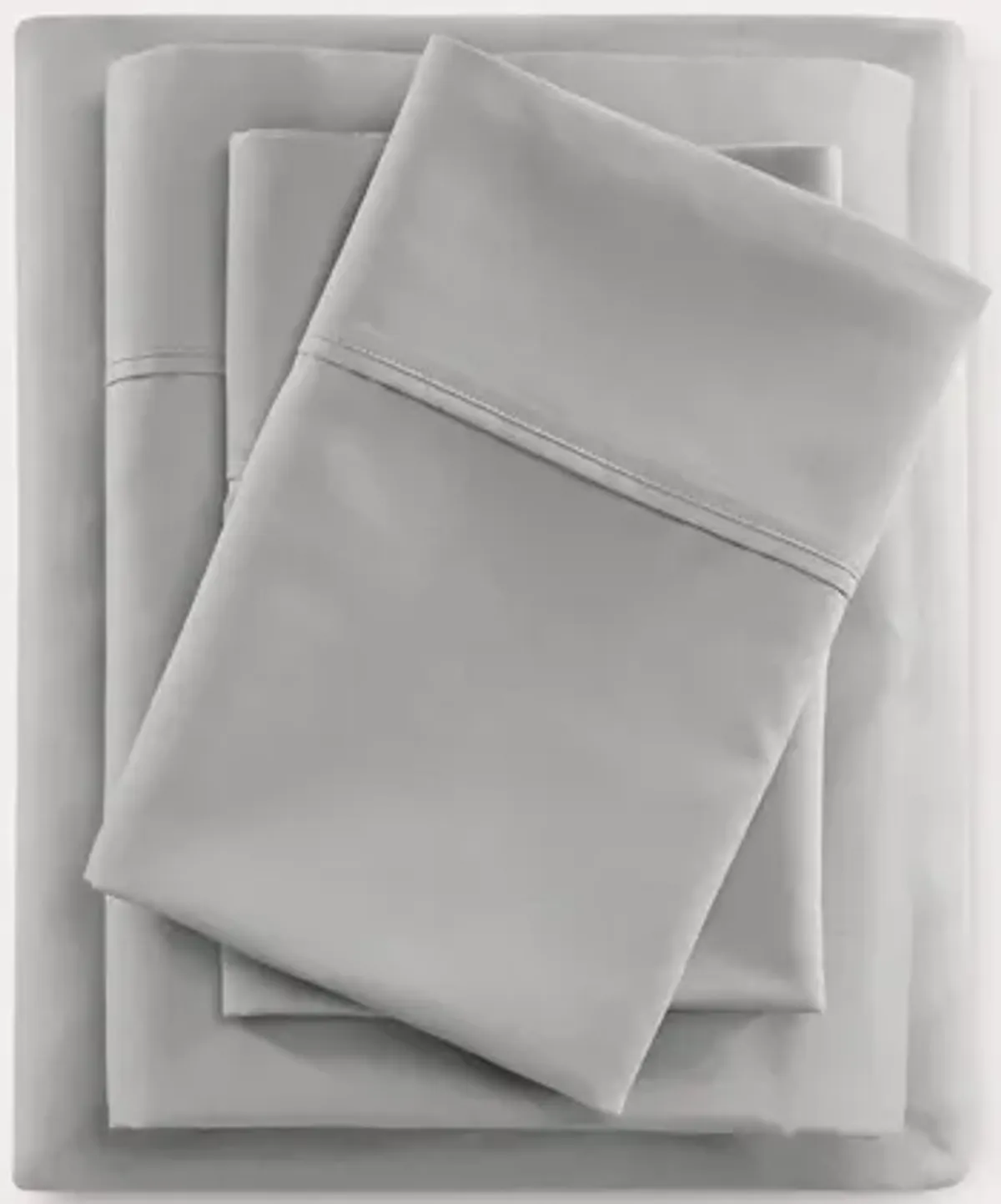 Beautyrest Wrinkle Resistant Cotton Sateen Sheet Set - Gray - Queen