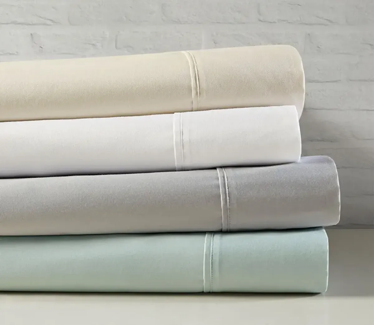 Beautyrest Wrinkle Resistant Cotton Sateen Sheet Set - Seafoam - Queen