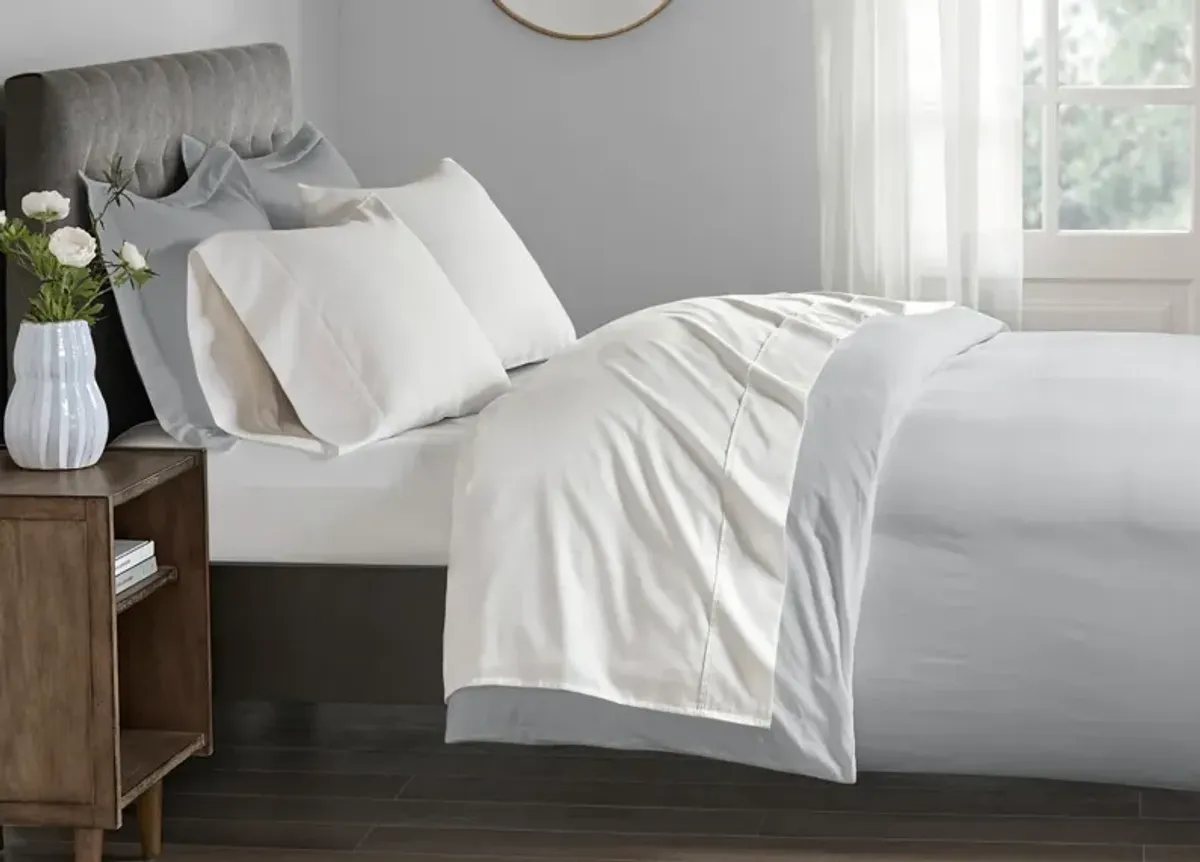 Beautyrest Wrinkle Resistant Cotton Sateen Sheet Set - White - Queen